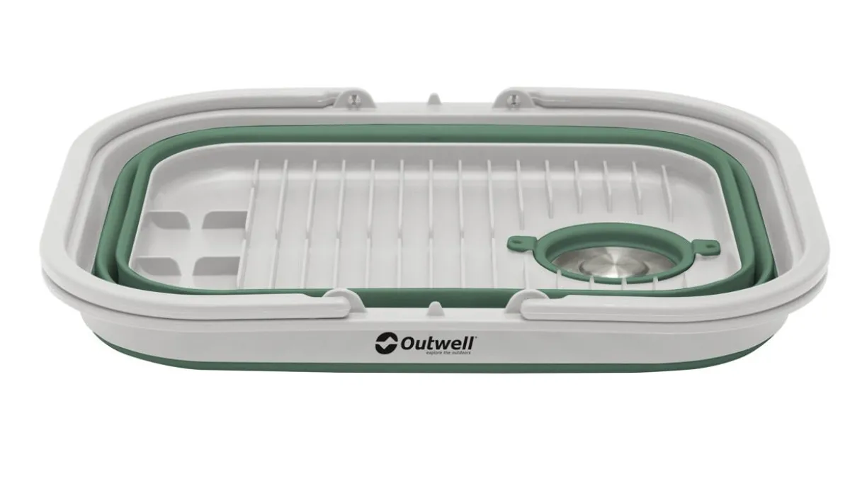 Collaps Vaskebalje med håndtag og låg Shadow Green-Outwell Store