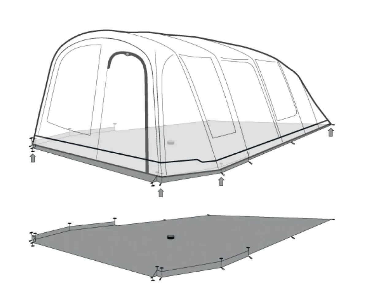 Underlag Lux Tennessee 6+2 Air-Outwell Clearance